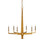 Goldfinch Six Light Chandelier in Washed Lucerne Gold (142|90001213)