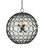 Etude Orb Chandelier Six Light Chandelier in Satin Black/Clear (142|90001201)