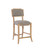 Melanie Collection Counter Stool in Blonde Ash Wood/Brass (142|70001022)