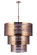 Mesh 12 Light Pendant in Satin Brass (46|58992SB)