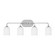 Emile Four Light Vanity in Chrome (1|GLV1024EN3CH)
