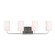 Rhett Four Light Vanity in Brushed Steel (1|GLV1004EN3BS)