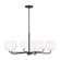 Rory Six Light Chandelier in Midnight Black (1|GLC1066EN3MBK)