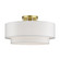 Manorwood Three Light Semi-Flush Mount in Soft Gold (107|5030633)