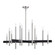 Denmark 12 Light Chandelier in Brushed Nickel with Black (107|4934991)