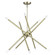 Soho Ten Light Chandelier in Antique Brass (107|4700601)