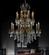 Brass 16 Light Chandelier in French Gold (401|2039P30GB16)