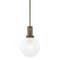 Tobias One Light Pendant in Bronze (67|F4612BRZ)
