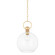 Catrine One Light Pendant in Aged Brass (428|H933701LAGB)