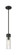 Downtown Urban One Light Mini Pendant in Matte Black (405|6171SBKG6178SCL)