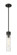 Downtown Urban One Light Mini Pendant in Matte Black (405|6171SBKG61711DE)