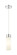 Downtown Urban One Light Mini Pendant in Polished Chrome (405|6171PPCG6178SWH)
