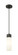 Downtown Urban One Light Mini Pendant in Matte Black (405|6171PBKG6178WH)