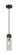 Downtown Urban One Light Mini Pendant in Matte Black (405|6171PBKG6178SM)