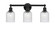 Edison Three Light Bath Vanity in Matte Black (405|6163WBKG5595SDY)