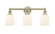Edison Three Light Bath Vanity in Antique Brass (405|6163WABG5595GWH)