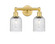 Edison Two Light Bath Vanity in Satin Gold (405|6162WSGG5595SDY)