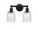 Edison Two Light Bath Vanity in Matte Black (405|6162WBKG5595SDY)