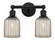Edison Two Light Bath Vanity in Matte Black (405|6162WBKG5595ME)