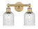 Edison Two Light Bath Vanity in Brushed Brass (405|6162WBBG5595SDY)