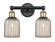 Edison Two Light Bath Vanity in Black Antique Brass (405|6162WBABG5595ME)