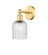 Edison One Light Wall Sconce in Satin Gold (405|6161WSGG5595SDY)