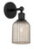 Edison One Light Wall Sconce in Matte Black (405|6161WBKG5595ME)