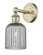 Edison One Light Wall Sconce in Antique Brass (405|6161WABG5595SM)