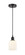 Edison One Light Mini Pendant in Matte Black (405|6161PBKG5595GWH)