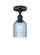 Edison One Light Semi-Flush Mount in Oil Rubbed Bronze (405|6161FOBG5595BL)
