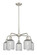 Downtown Urban Five Light Chandelier in Satin Nickel (405|5165CRSNG5595SM)