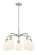 Downtown Urban Five Light Chandelier in Satin Nickel (405|5165CRSNG5595GWH)