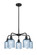 Ballston Five Light Chandelier in Matte Black (405|5165CRBKG5595BL)