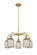 Ballston Five Light Chandelier in Brushed Brass (405|5165CRBBG5595ME)