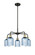 Ballston Five Light Chandelier in Black Antique Brass (405|5165CRBABG5595BL)