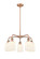 Ballston Five Light Chandelier in Antique Copper (405|5165CRACG5595GWH)