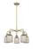 Ballston Five Light Chandelier in Antique Brass (405|5165CRABG5595ME)
