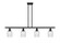 Ballston Four Light Island Pendant in Matte Black (405|5164IBKG5595SDY)