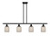 Ballston Four Light Island Pendant in Matte Black (405|5164IBKG5595ME)