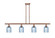 Ballston Four Light Island Pendant in Antique Copper (405|5164IACG5595BL)