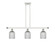 Ballston Three Light Island Pendant in White Polished Chrome (405|5163IWPCG5595SM)