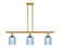 Ballston Three Light Island Pendant in Satin Gold (405|5163ISGG5595BL)