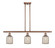 Ballston Three Light Island Pendant in Antique Copper (405|5163IACG5595ME)
