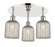 Ballston Three Light Semi-Flush Mount in Polished Nickel (405|5163CPNG5595ME)