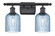 Ballston Two Light Bath Vanity in Matte Black (405|5162WBKG5595BL)