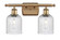 Ballston Two Light Bath Vanity in Brushed Brass (405|5162WBBG5595SDY)