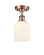 Ballston One Light Semi-Flush Mount in Antique Copper (405|5161CACG5595GWH)