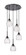 Downtown Urban Five Light Pendant in Matte Black (405|3235PBKG3236CL)