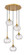 Downtown Urban Five Light Pendant in Brushed Brass (405|3235PBBG3237CL)
