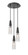 Downtown Urban Three Light Pendant in Matte Black (405|3223PBKG3223CL)